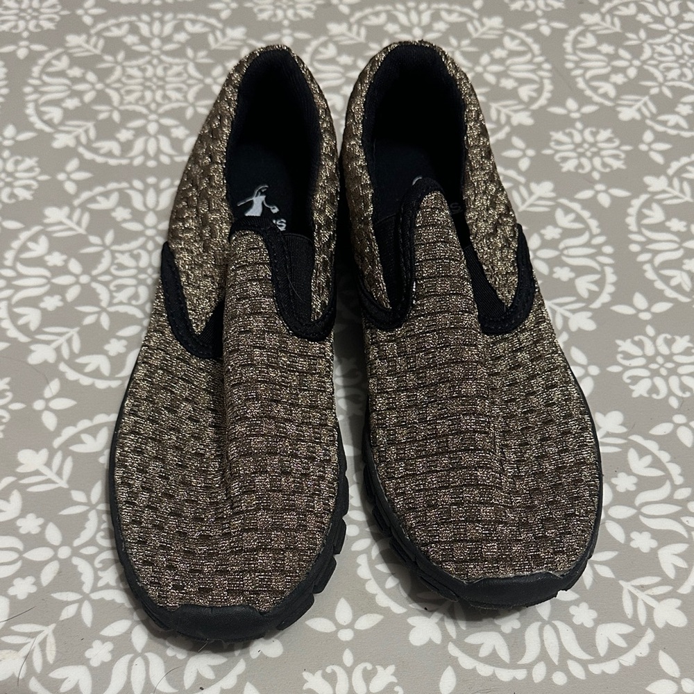 Corkys Metallic Gold Bronze Slip-On Shoes